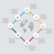Vector colorful info graphics for your business presentations N202