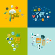 Set of business icons N87