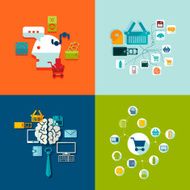 Set of business icons N92