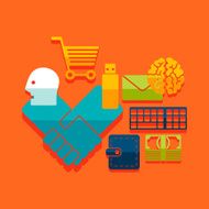 Set of business icons N95