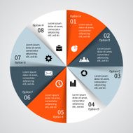 Modern vector info graphic for business project N149