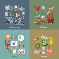 Oil industry exchange office money N2