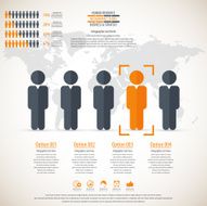 Business management strategy or human resource infographic N38