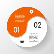 Modern vector info graphic for business project N150