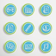 Web Buttons with Drawing Icons N4