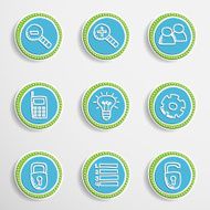 Web Buttons with Drawing Icons N5