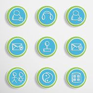 Web Buttons with Drawing Icons N6
