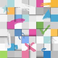 Squares flat background N3