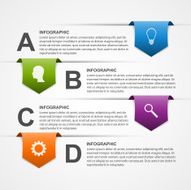 Abstract infographics design template N5