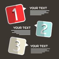 Three Steps Infographics Layout
