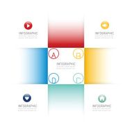 Infographic design template options banner