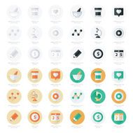 Flat icons set of medical