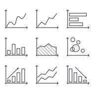 Set of vector diagrams for presentations