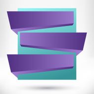 Blank empty origami design element Banner background N2