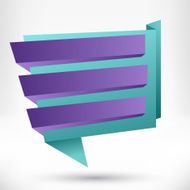Blank empty origami design element Banner background N3