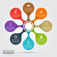 Vector circle element for infographic N55