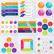 Stock Vector set of infographics N6