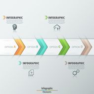 Modern infographics options banner N444