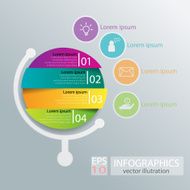 Abstract circle illustration Infographic