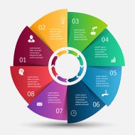 Vector circle infographic N62