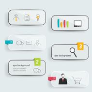 Speech bubble Flat infographic template N2