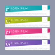 Modern infographics options banner vector illustration N4