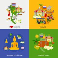 Thailand Tourism Icons Set N2