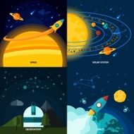 Space And Universe Flat Set