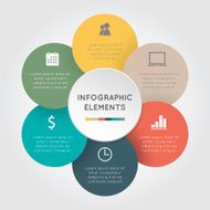 Infographic Elements Flower N2