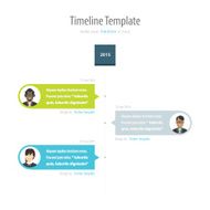 Timeline Infographic With avatar Vector design template