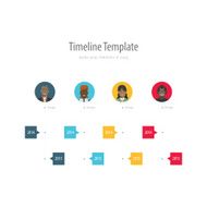 Timeline Infographic With avatar 4 item