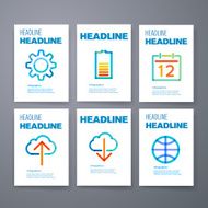 Templates Design Set of Web Mail Brochures Mobile Technology Infographic N258
