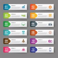 set of infographic templates N11