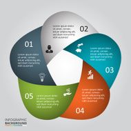 Vector circle element for infographic N56