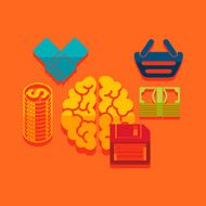 Set of business icons N104
