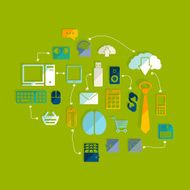 Set of business icons N108