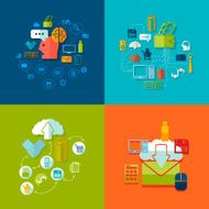 Set of business icons N113