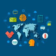 Set of business icons N114