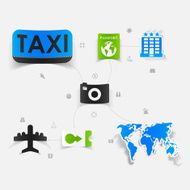 Set of summer tourism icons N497