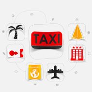 Set of summer tourism icons N498