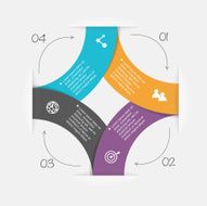 Vector colorful info graphics for your business presentations N208