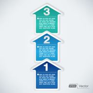 One two three arrow illustration - Three easy steps N2