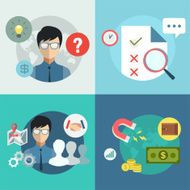 Startup business creation infographic Command money idea and work with