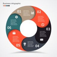 Modern vector info graphic for business project N154