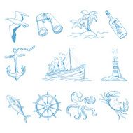 Seamless background on boating theme for your design