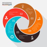 Vector circle element for infographic N57