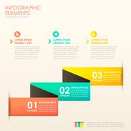 abstract 3d paper infographics N43