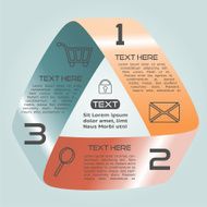 Infographics Options Infinite Ribbon Retro Color Three Choices N2