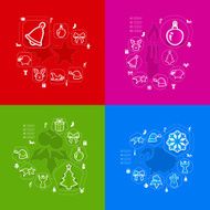 Christmas sticker infographic N75