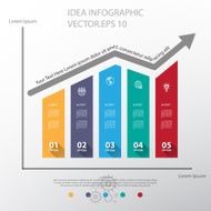 Design business graph chart Vector EPS10 N2
